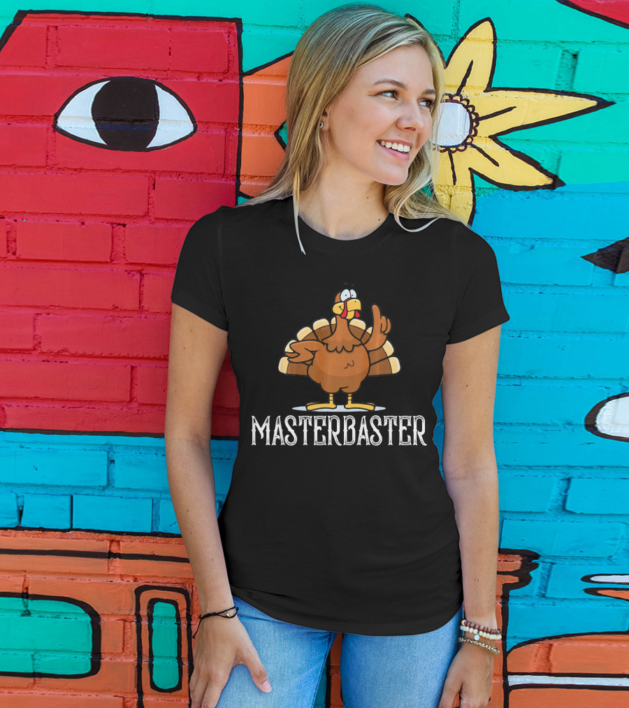 Masterbaster Turkey Cartoon Image T-Shirt