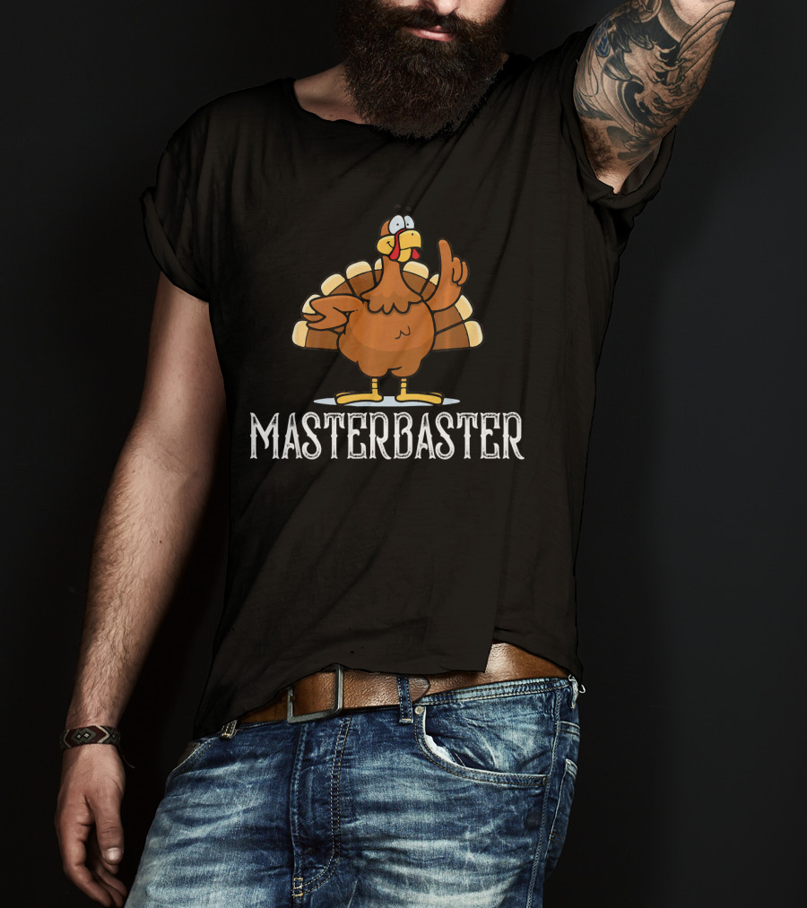 Masterbaster Turkey Cartoon Image T-Shirt