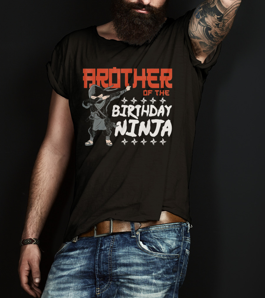 Brother Of The Birthday Ninja T-Shirt