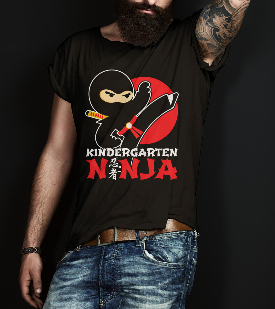 Kindergarten Ninja First Day Of School T-Shirt