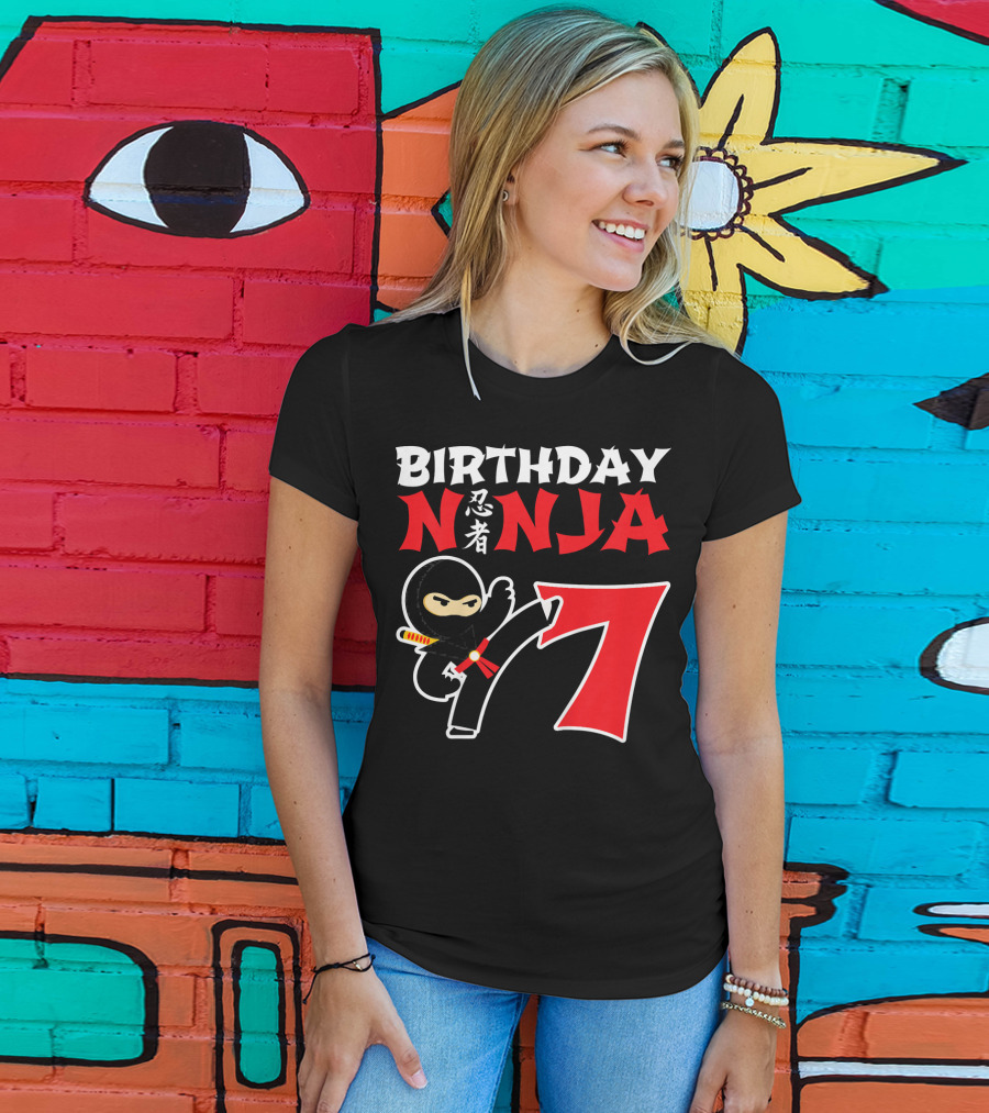 Birthday Ninja 7 Year Old T-Shirt
