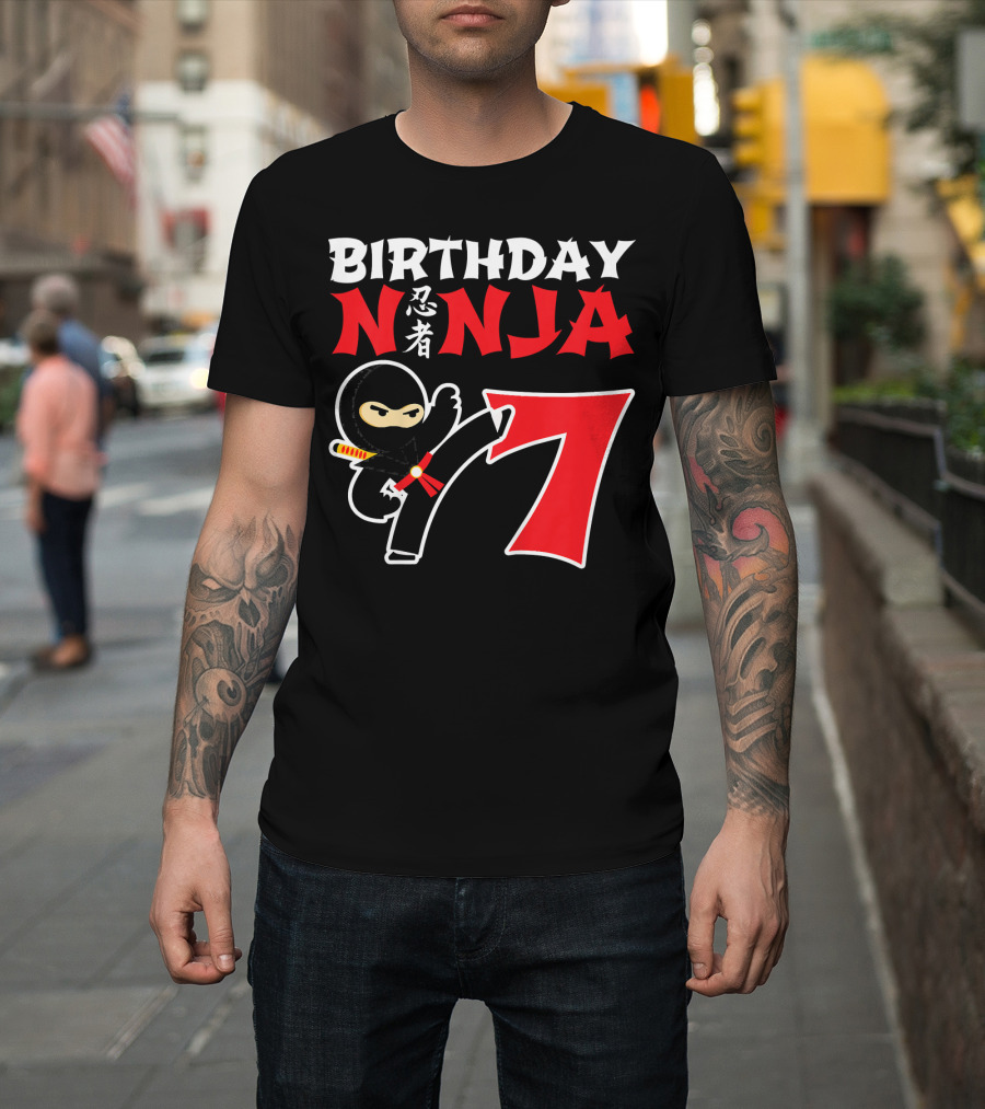 Birthday Ninja 7 Year Old T-Shirt