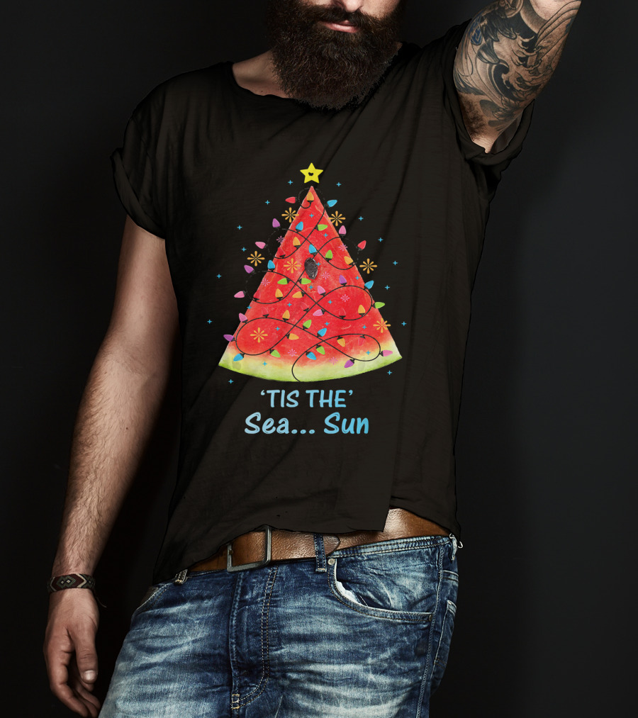 Melon 'Tis The Sea. Sun Christmas In July T-Shirt