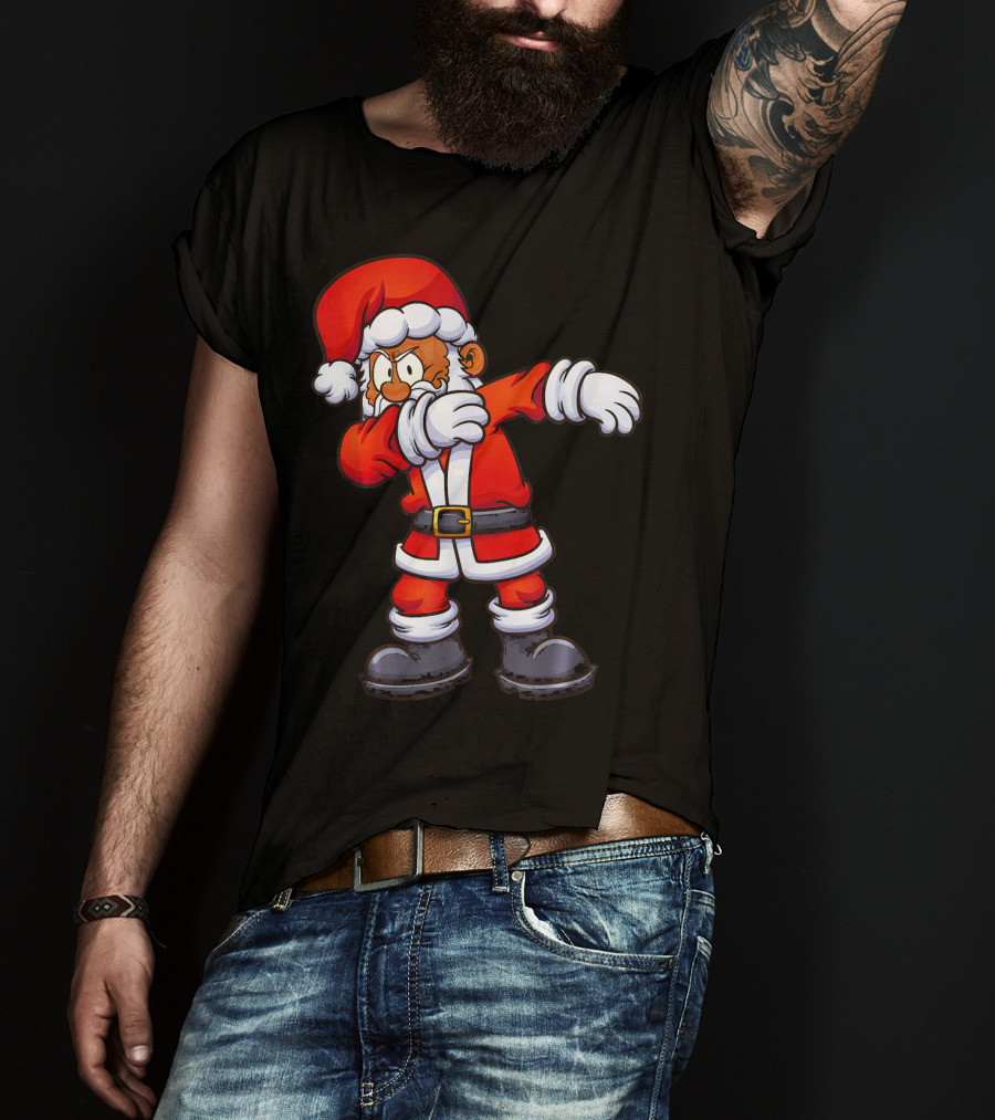 Dabbing Santa Claus In Traditional Red Suit T-Shirt