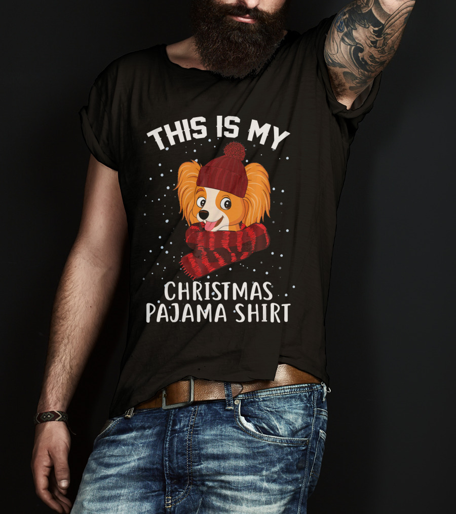This Is My Christmas Pajama Shirt Papillon T-Shirt