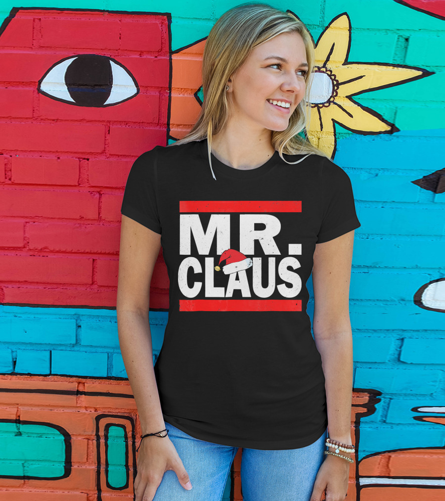 MR CLAUS Christmas Santa Hat T-Shirt