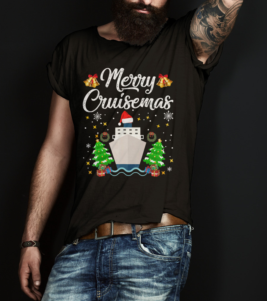 Merry Cruisemas Cruise Ship Christmas Holiday Family Adventure T-Shirt
