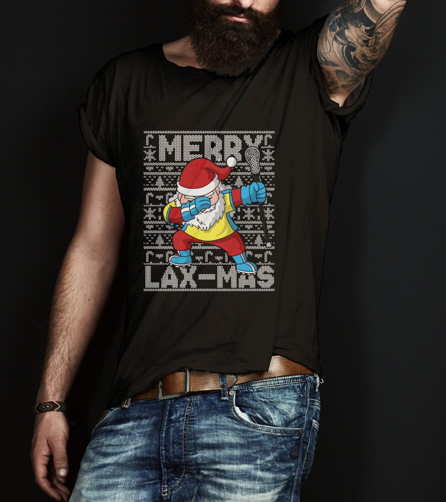 Merry Lax-Mas Ugly ChristmasDabbing T-Shirt