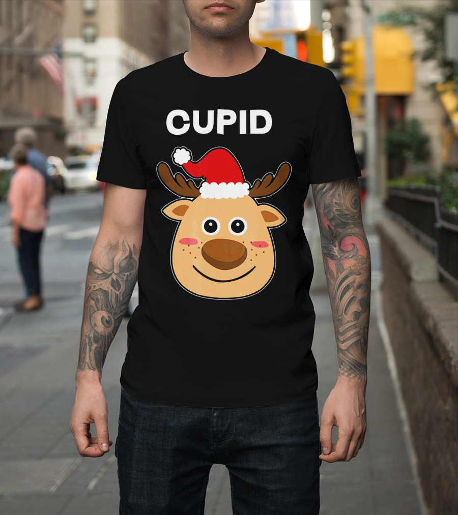 Santa Hat Reindeer Cupid T-Shirt