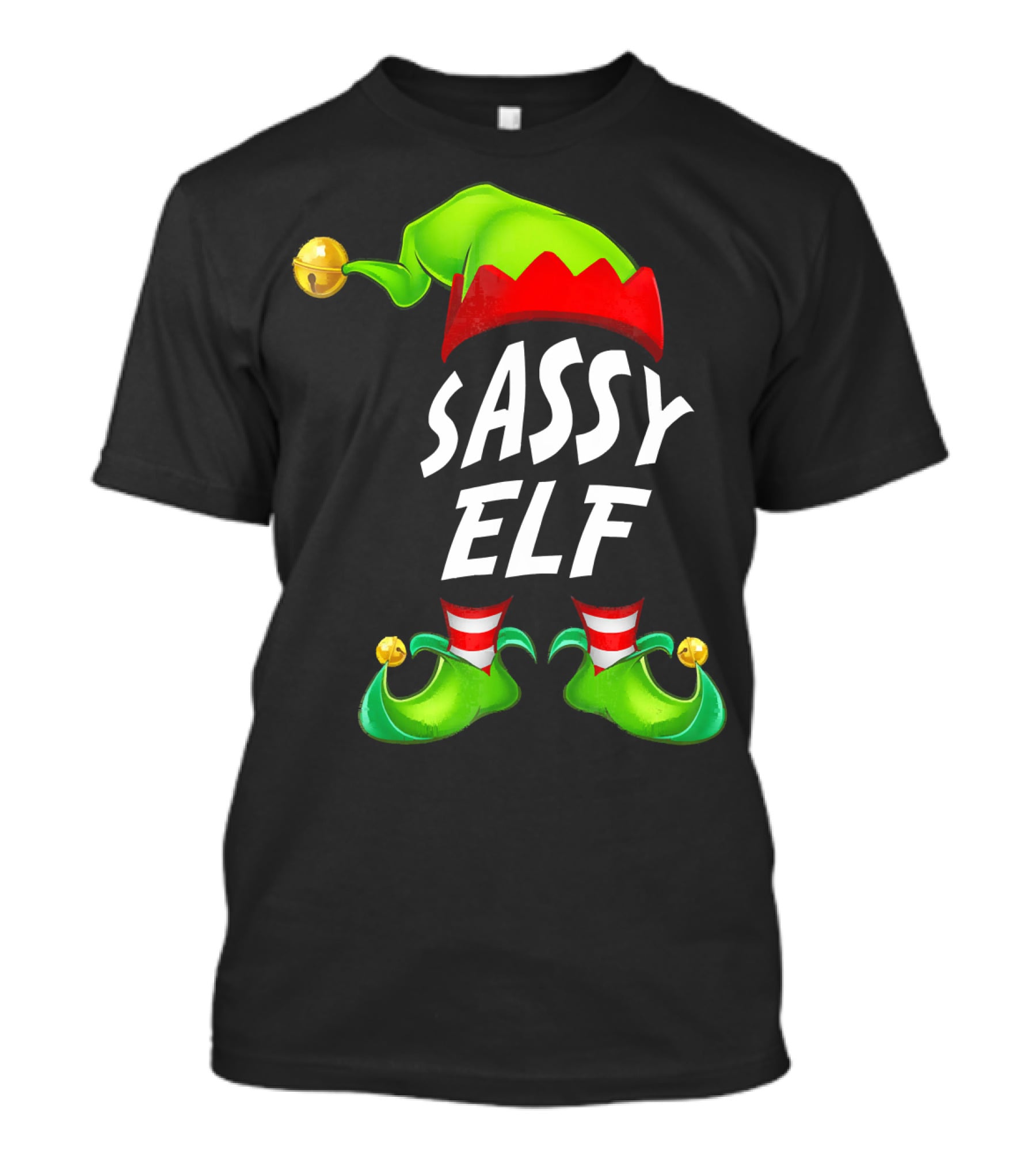 Sassy Elf Christmas Funny Fam T-Shirt