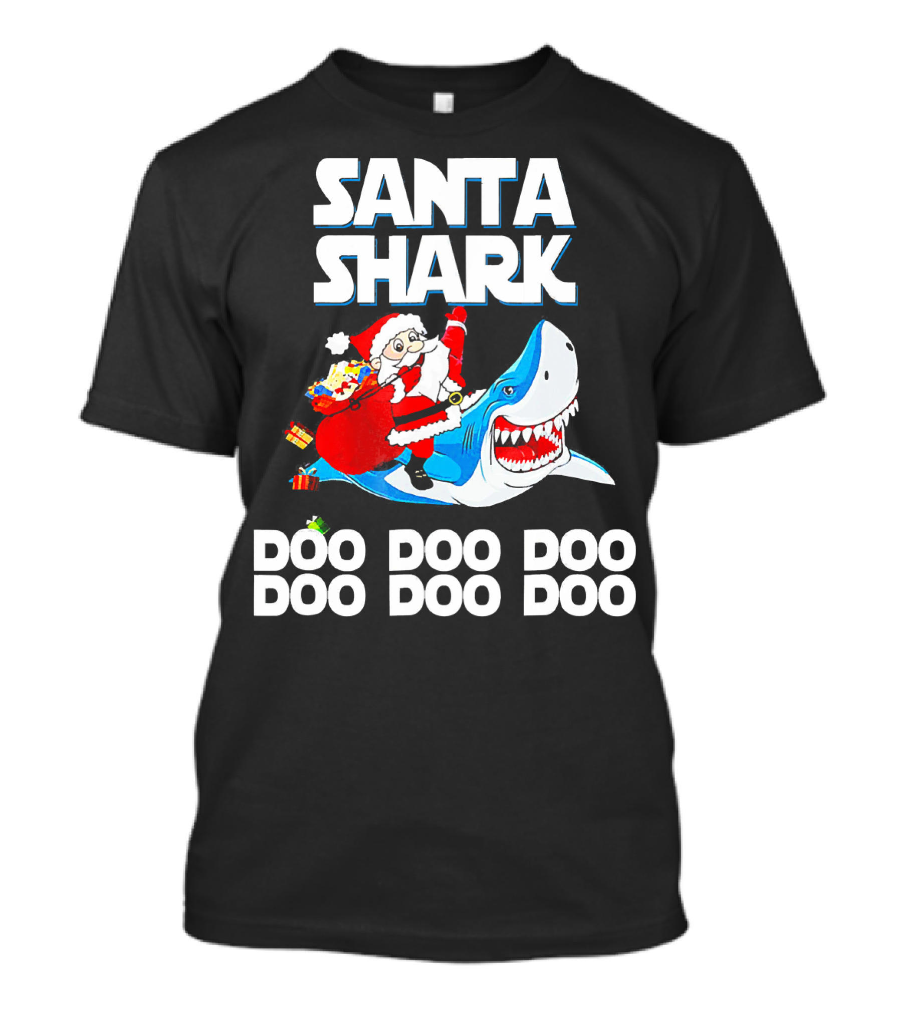 Santa Shark Doo Doo Doo Doo Doo Doo T-Shirt