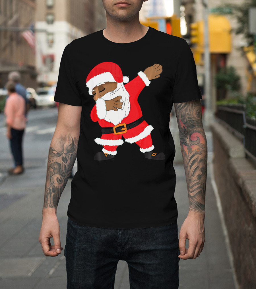 Dabbing Santa Funny Christmas Dab Festive Hip Hop Style Santa Claus T-Shirt