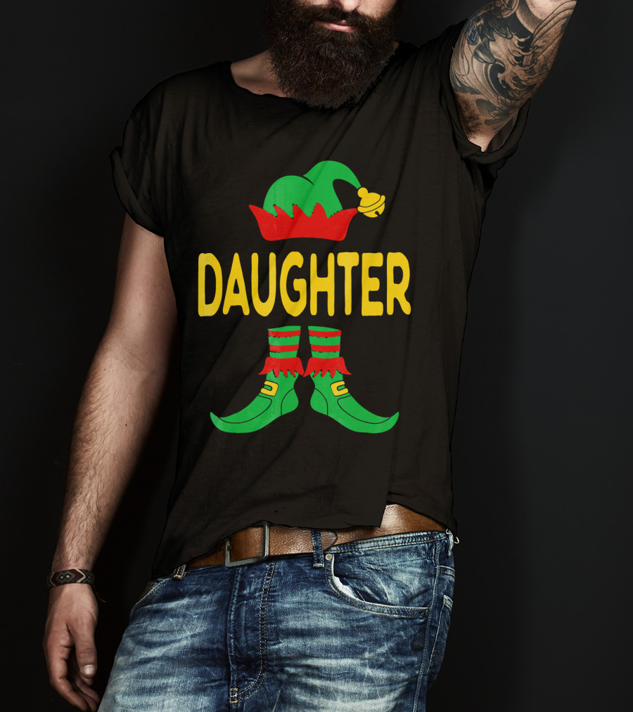 Daughter Elf Christmas Family Matching Outfits T-Shirt