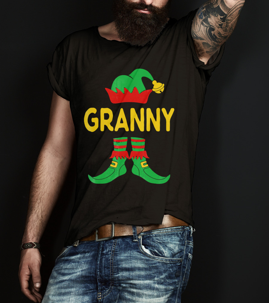 Granny Elf Christmas Family Matching T-Shirt