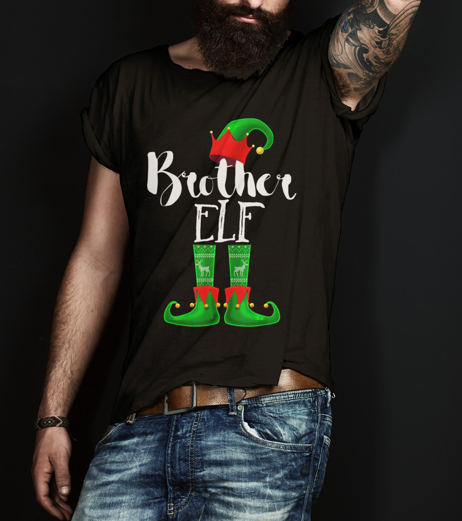 Brother Elf Matching Family Christmas T-Shirt