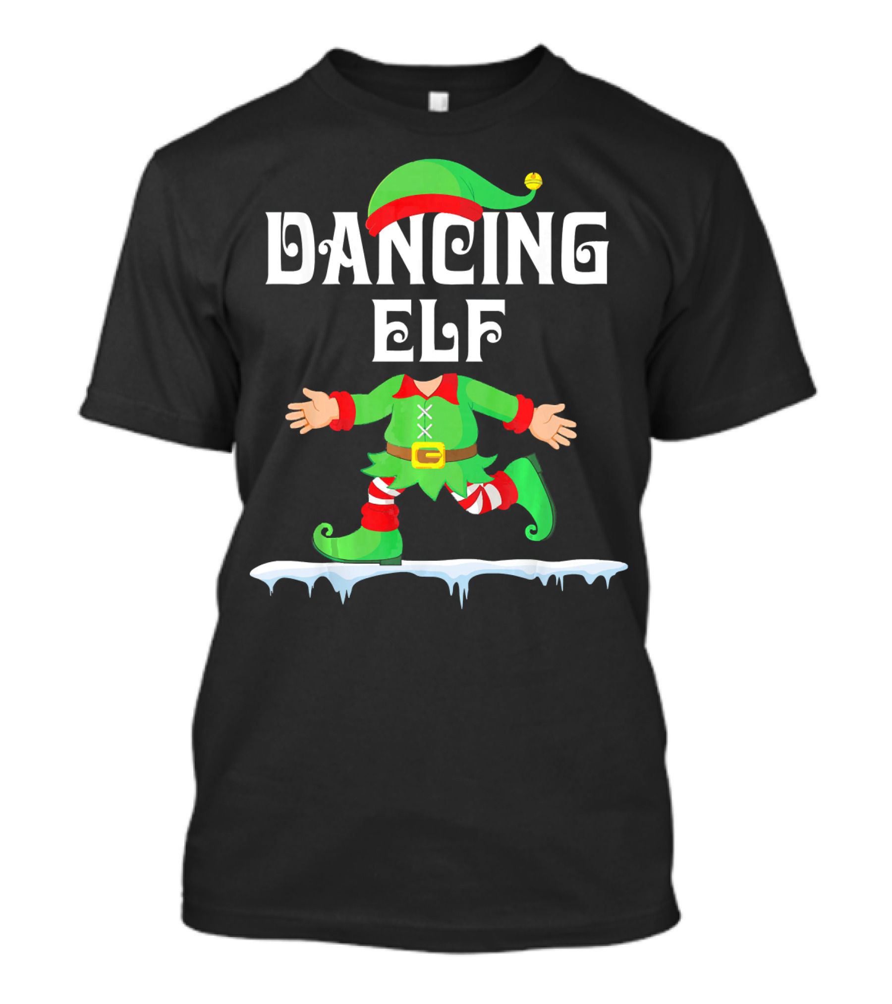 Dancing Elf Walking On Snow Dance T-Shirt