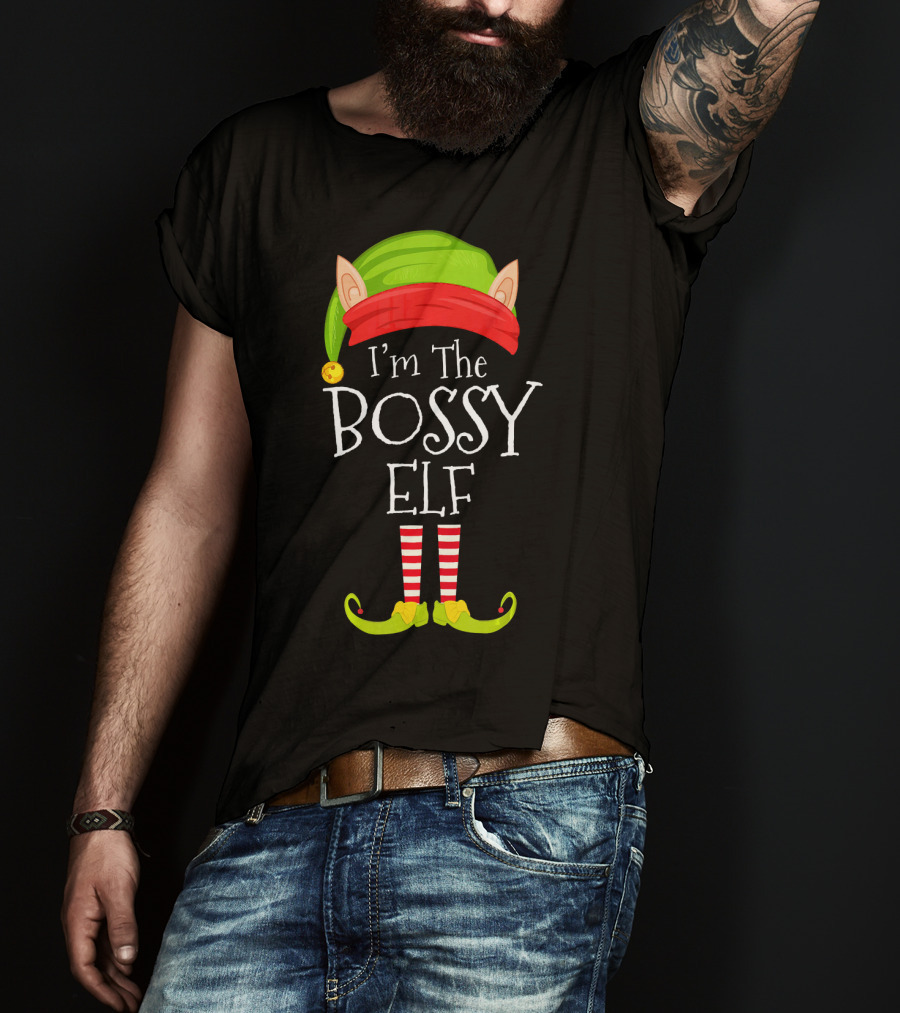 I'm The Bossy Elf Christmas T-Shirt