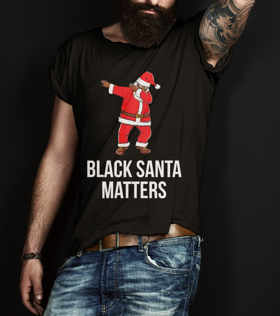 Black Santa Matters Dabbing Santa T-Shirt