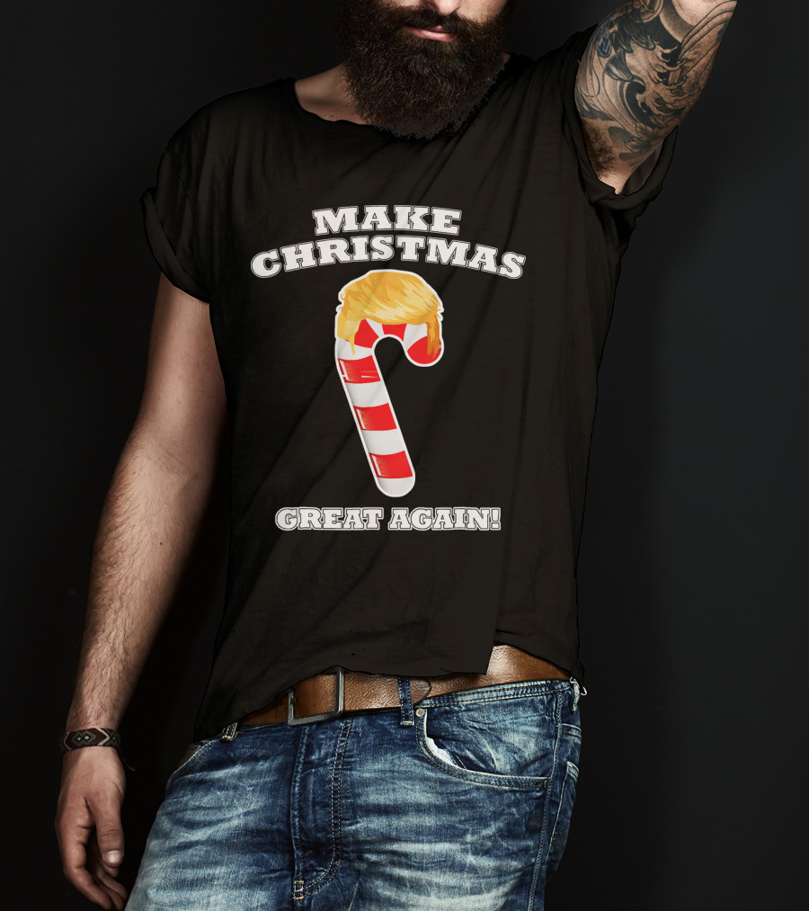 Make Christmas Great Again Candy Cane Holiday T-Shirt