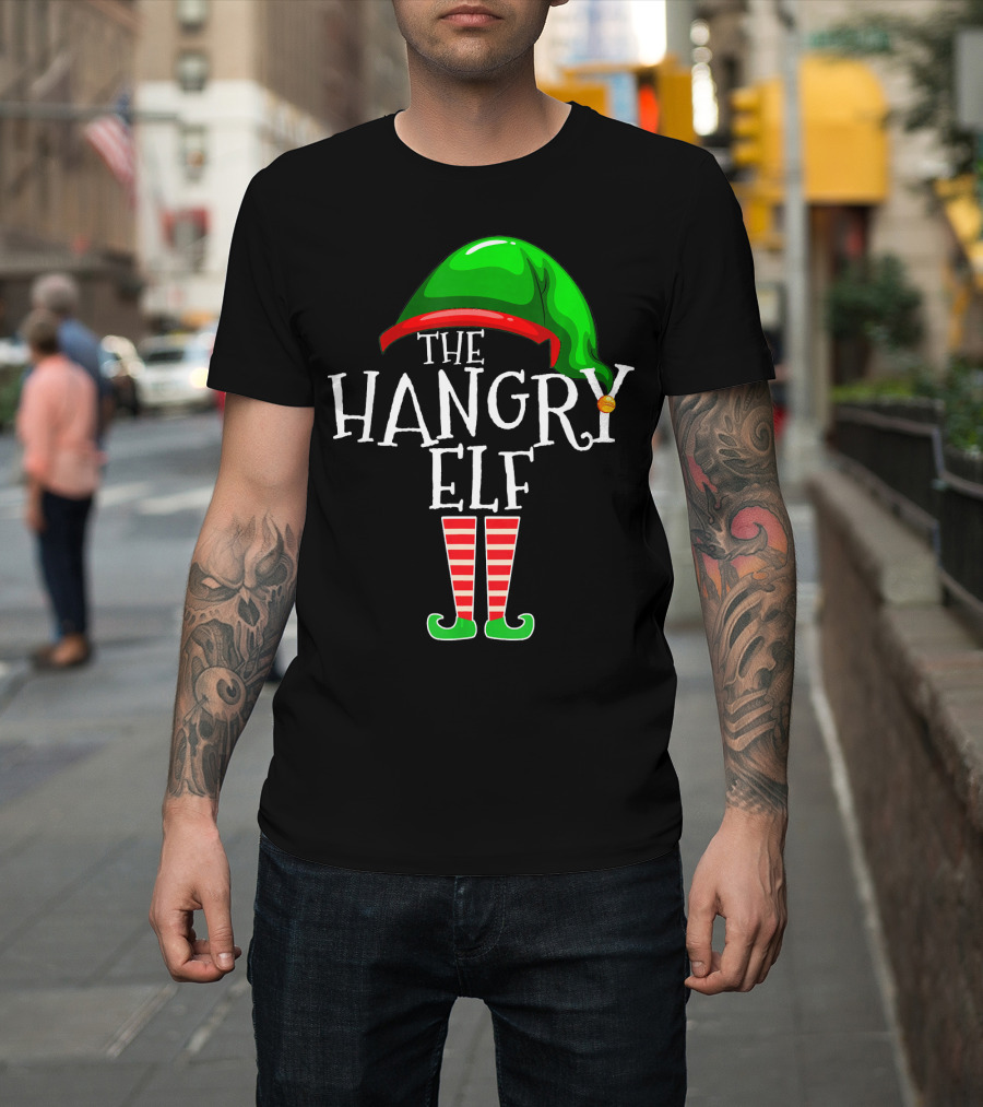 The Hangry Elf Family Matching Group Christmas Pajama T-Shirt