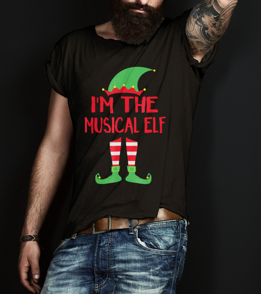 I'm The Musical Elf Matching Family Christmas Pajama Party T-Shirt