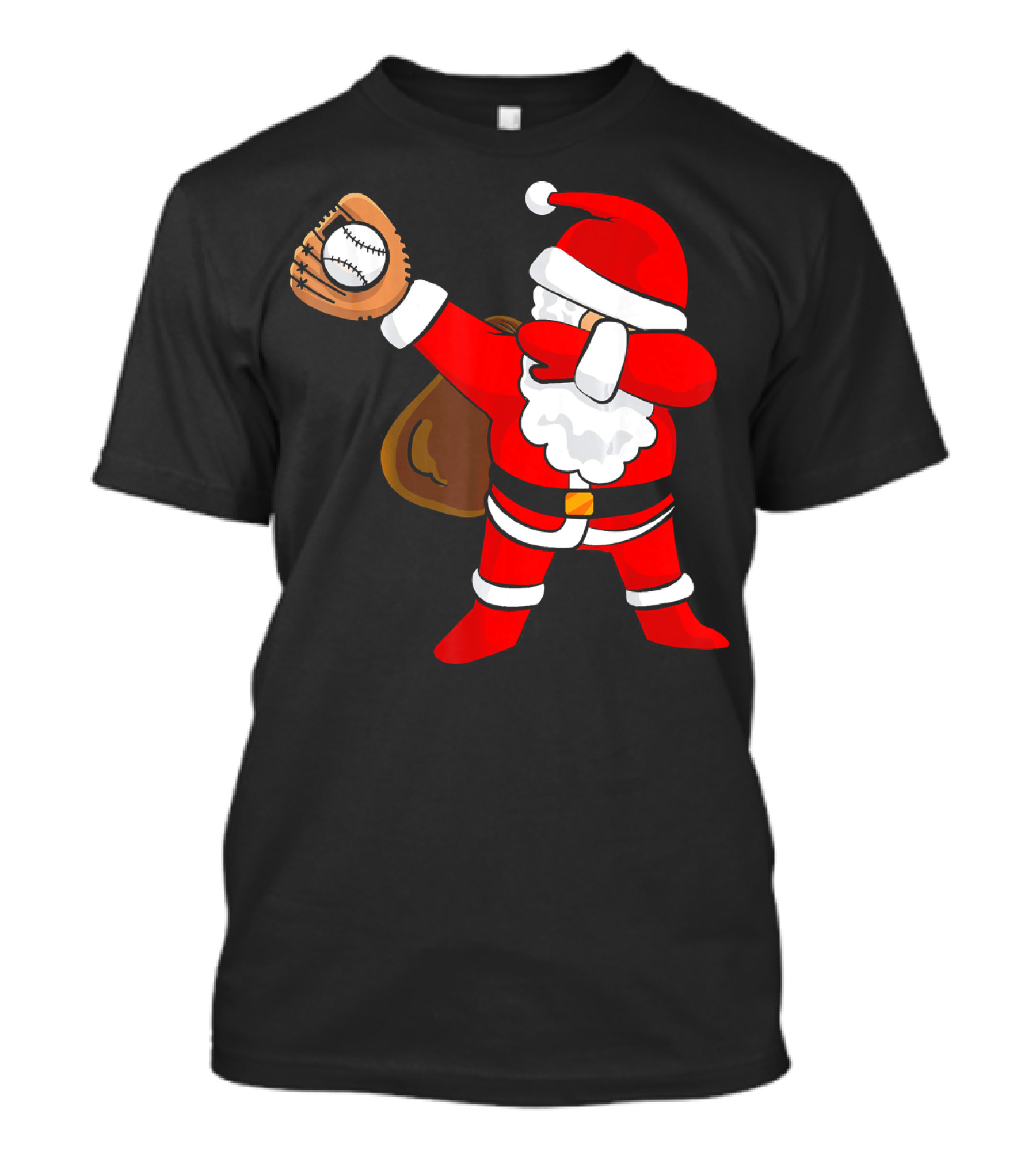 Santa Dabbing With Baseball Glove T-Shirt