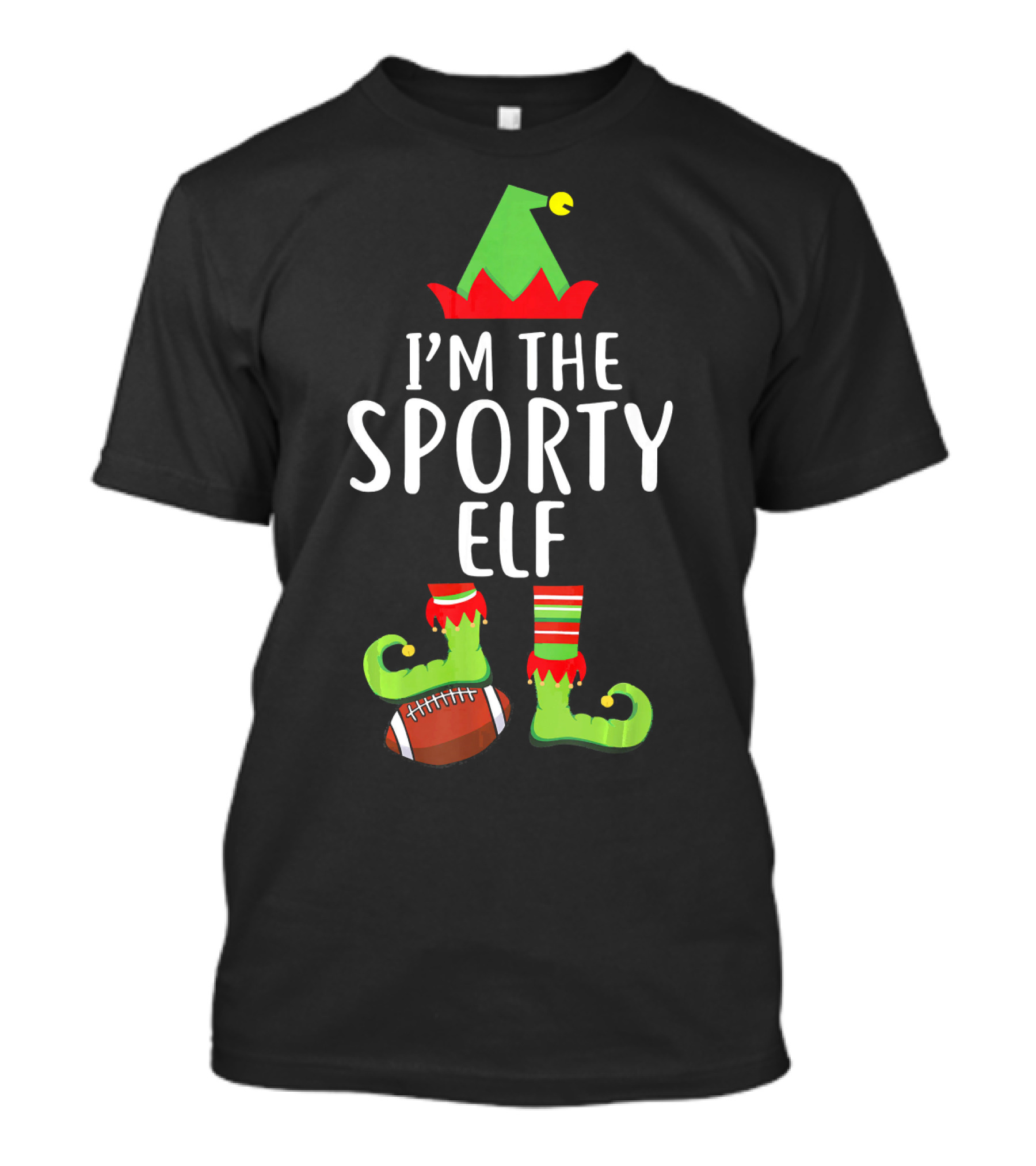 I'm The Sporty Elf Rugby Holiday T-Shirt