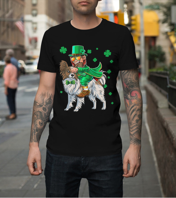 Shirt: Leprechaun Papillon Shamrock St. Patrick's Day Luck T-Shirt Leprechaun Papillon Shamrock St. Patrick's Day Luck T-Shirt