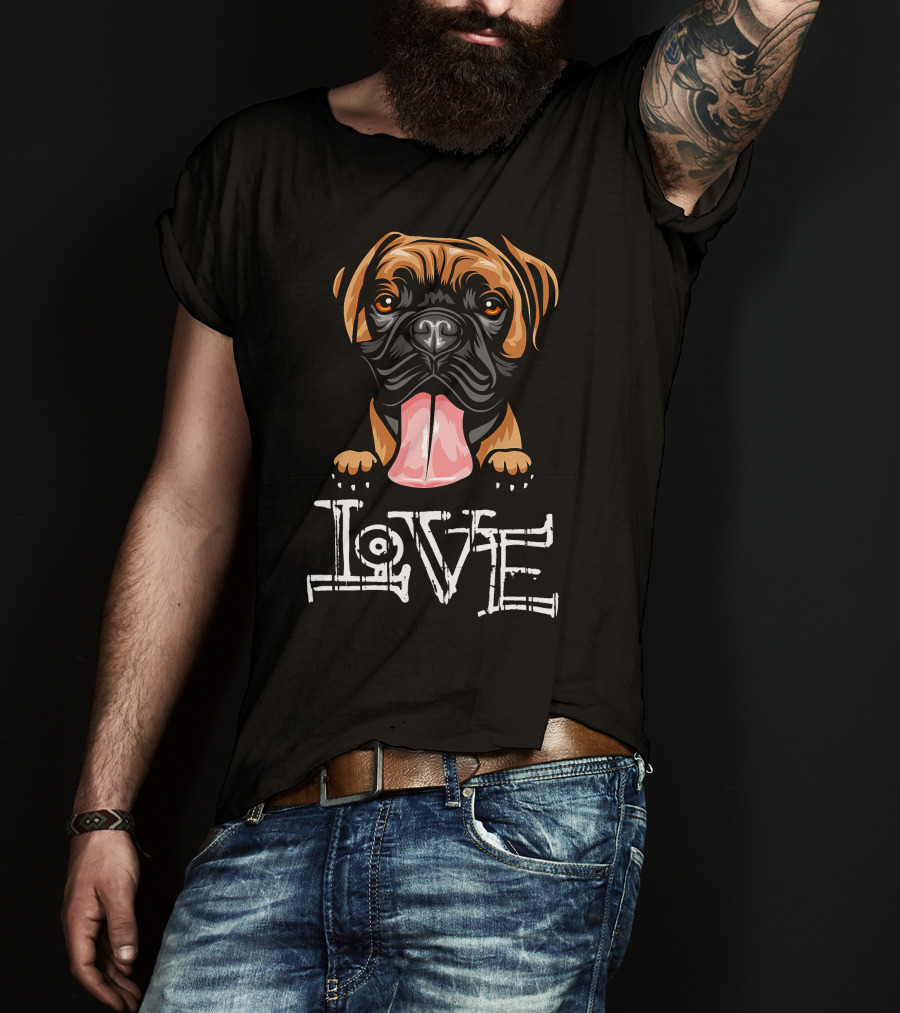 Boxer Dog Love T-Shirt