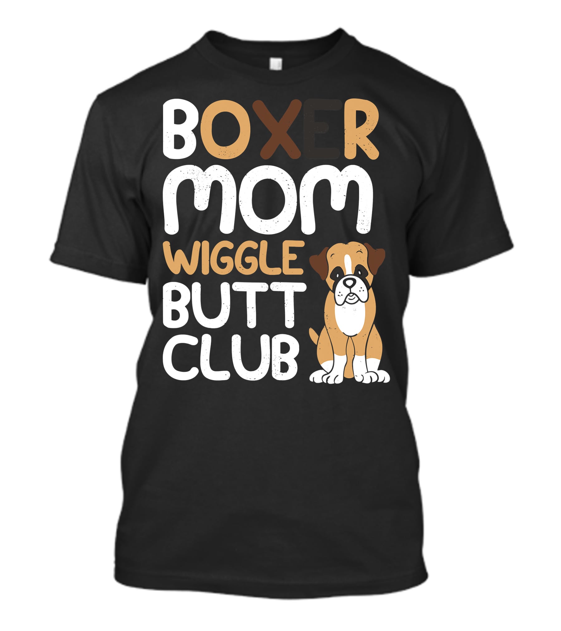 Boxer Mom Wiggle Butt Club Puppy T-Shirt
