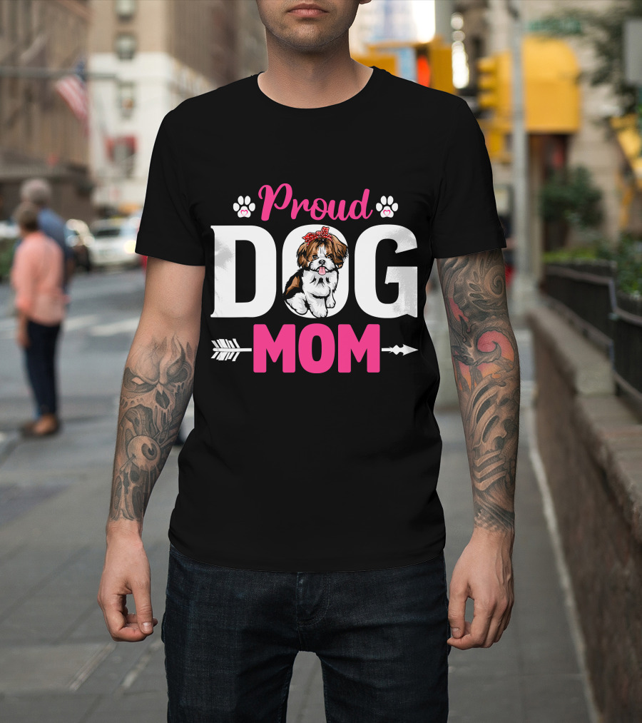 Proud Dog Mom Shih Tzu T-Shirt