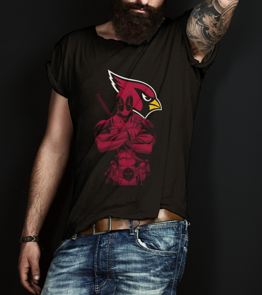 Arizona Cardinals Character Crossover With Red Suit T-Shirt