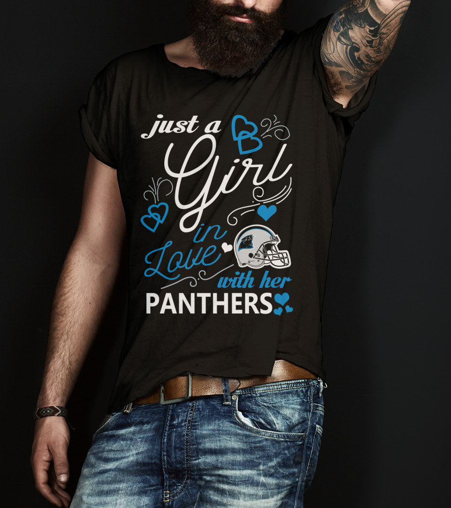 Just A Girl In Love With Her Panthers T-Shirt