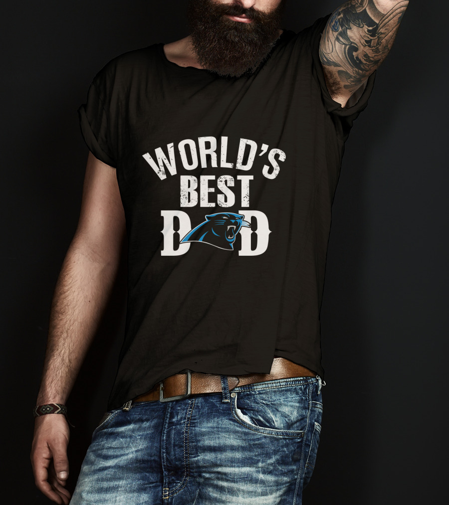 World's Best Dad Carolina Panthers T-Shirt