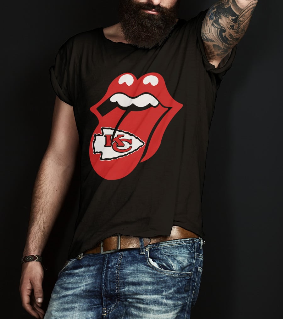 Kansas City Chiefs Kc Arrowhead Tongue T-Shirt