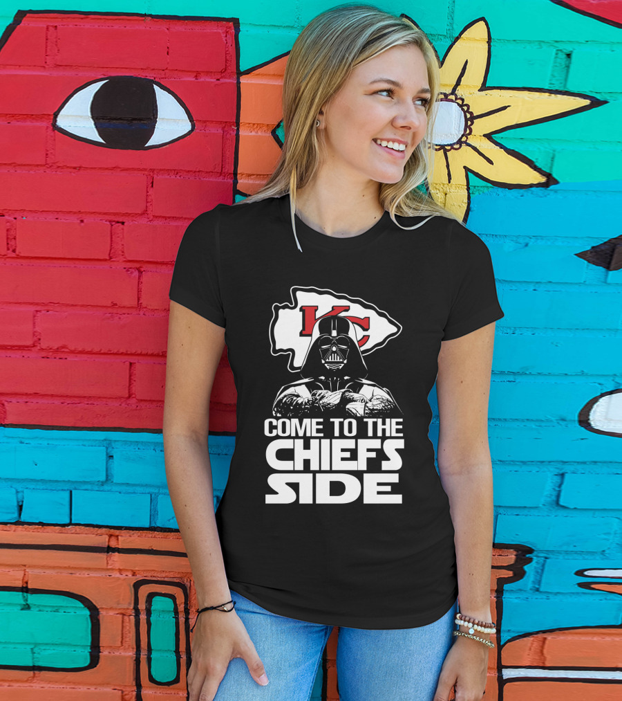 Come To The Chiefs Side Kansas City Chiefs Darth Vader T-Shirt