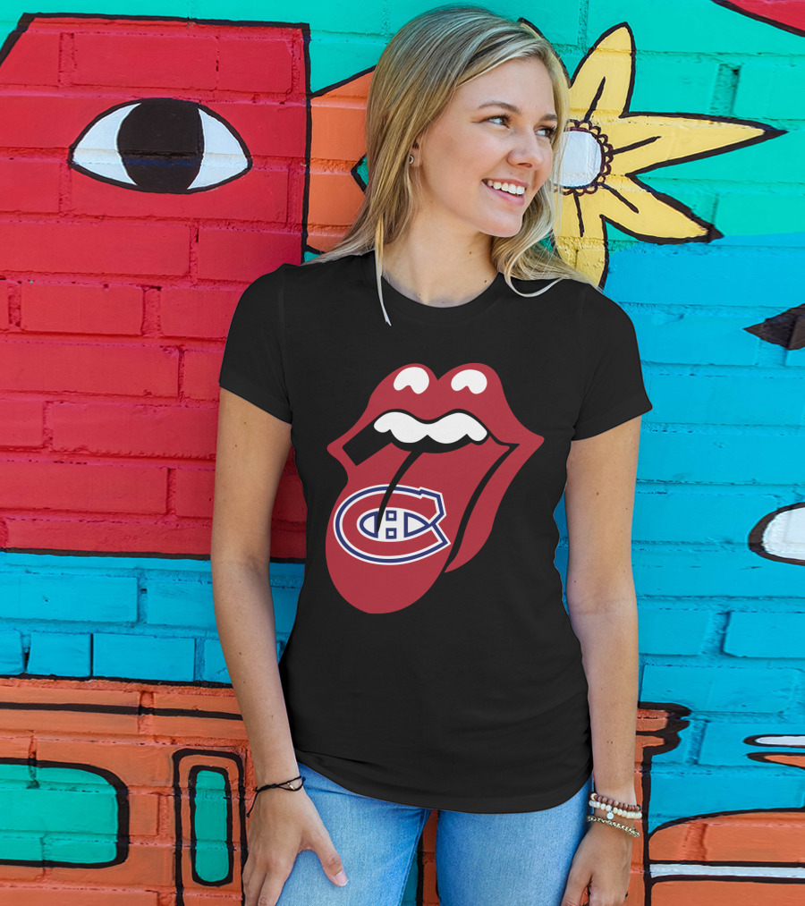 Montreal Canadiens Logo With Iconic Tongue And Lips T-Shirt