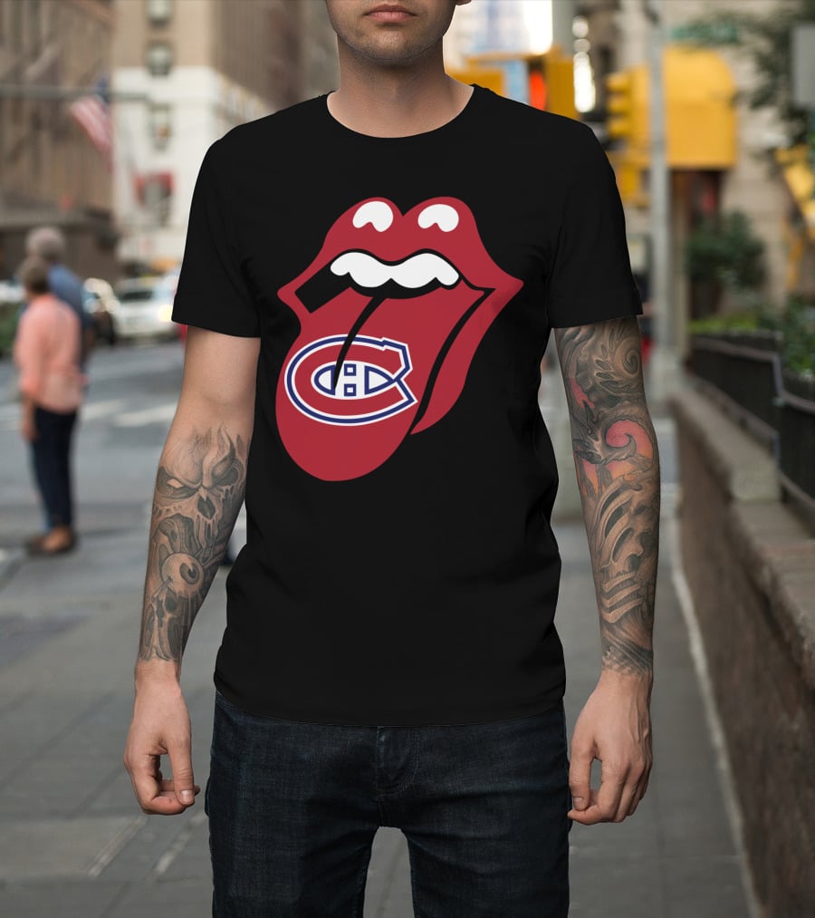 Montreal Canadiens Logo With Iconic Tongue And Lips T-Shirt