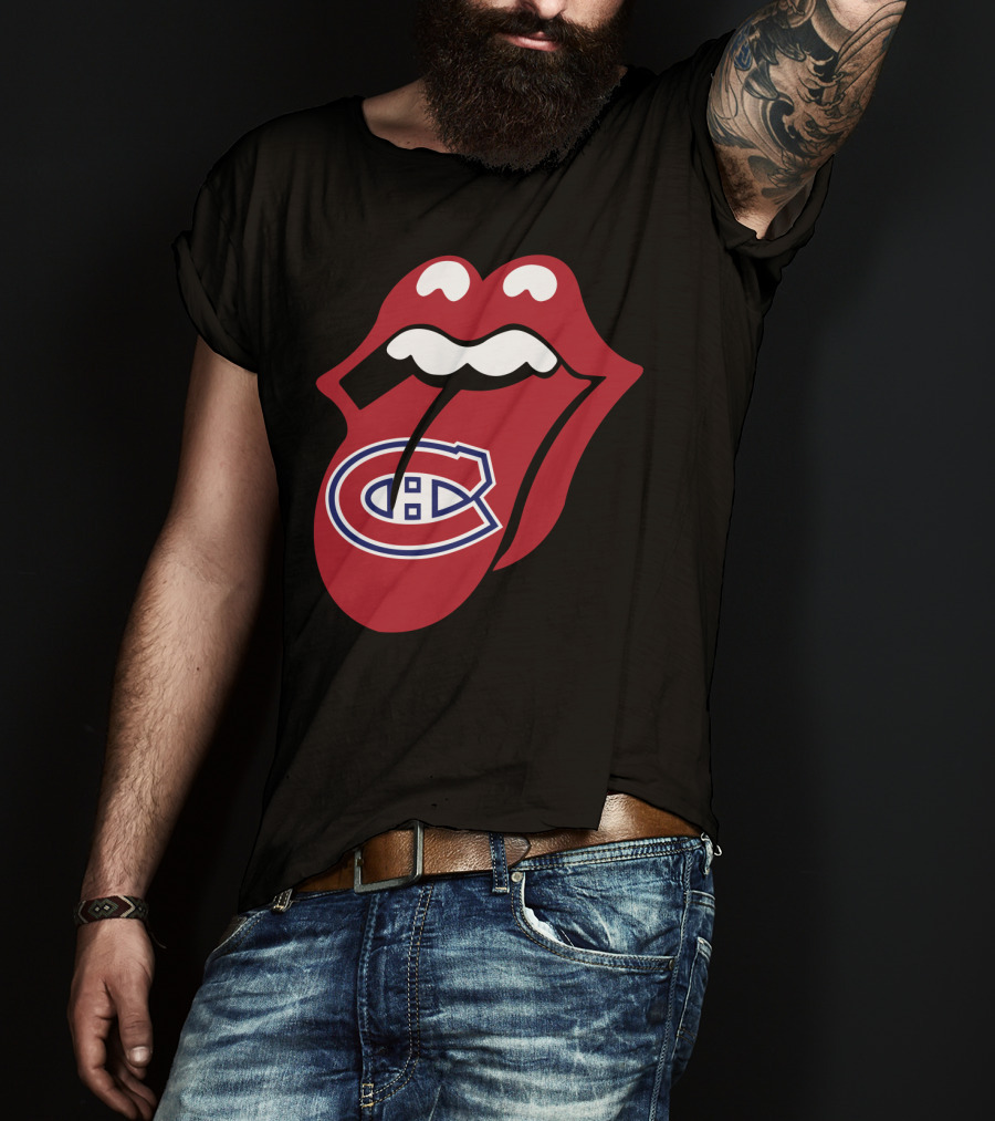Montreal Canadiens Logo With Iconic Tongue And Lips T-Shirt