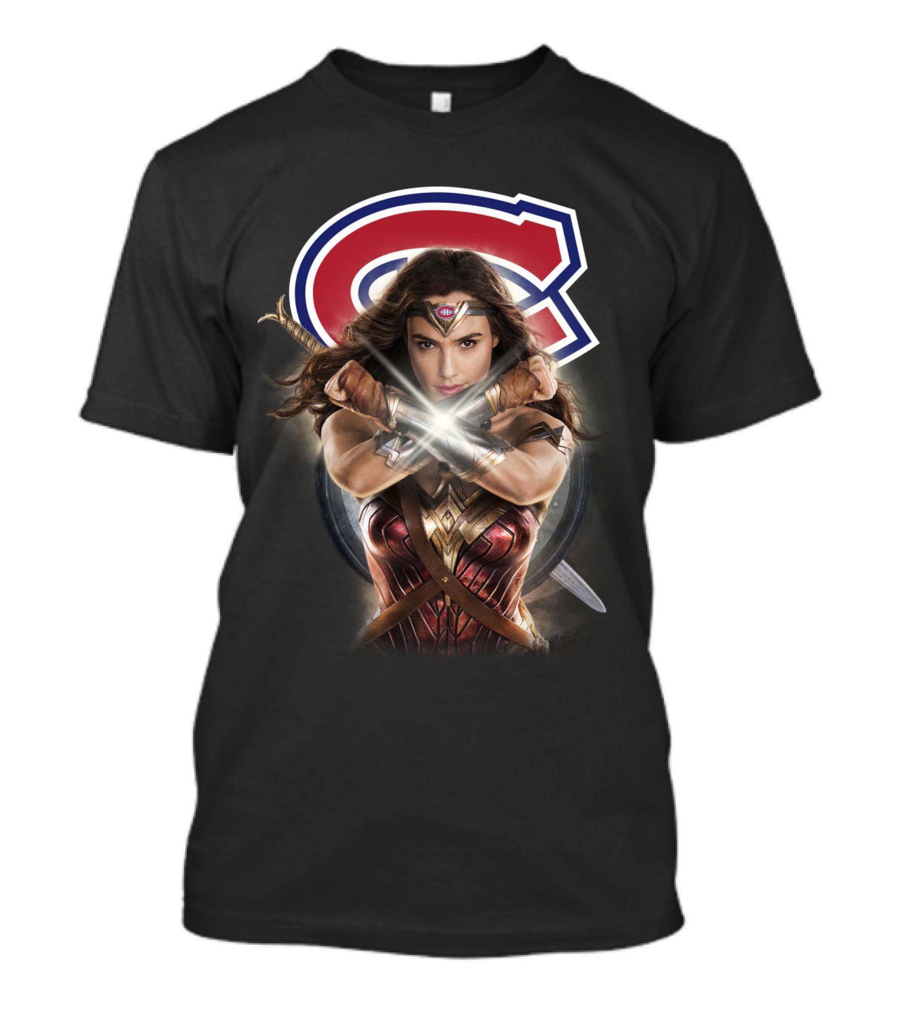 Montreal Canadiens Wonder Woman Crossover T-Shirt