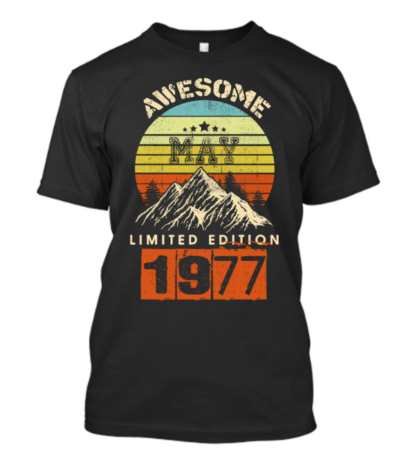 Awesome May 1977 Mountains Vintage T-Shirt