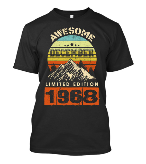 Awesome December 1968 Vintage Mountain Scene T-Shirt