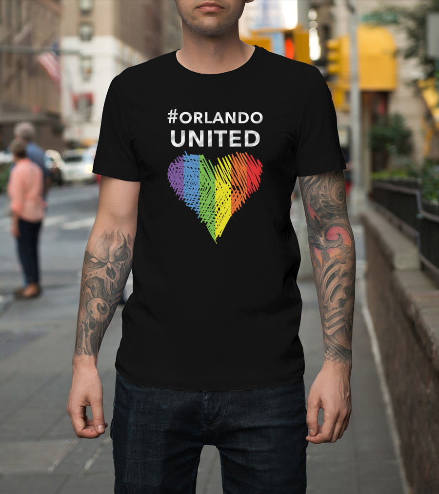 Orlando United Rainbow Heart T-Shirt