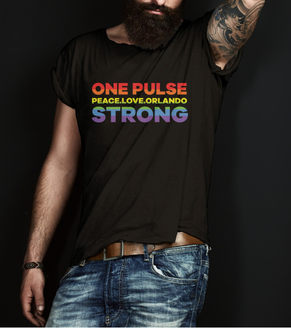One Pulse Peace Love Orlando Strong T-Shirt